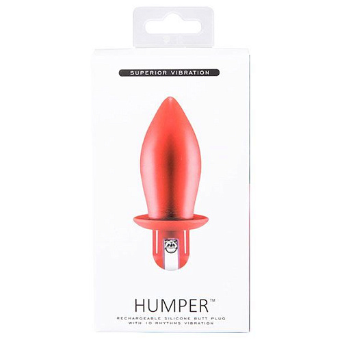 Красный конусообразный анальный вибратор NMC HUMPER 3.5INCH VIBRATOR 111772 (8 см)