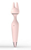 Нежно-розовый хай-тек вибромассажёр-газель со съёмной насадкой ImToy Gazella (21,8 см)
