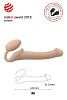 Телесный безремневой страпон Strap-on-me Silicone Bendable Strap-On M 6012901
