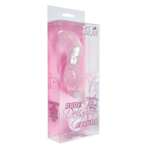 Изысканный белый вибратор Toy Joy Pure Delight Aurora S Shape 3006009875 (17,5 см)