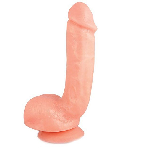 Реалистичный фаллоимитатор телесного цвета с присоской Blush Novelties X5 HARD ON BEIGE BL-52303 (22,2 см)