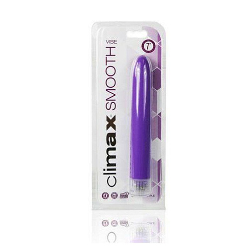 Фиолетовый классический вибромассажёр Topco Sales Climax Smooth 1070120 (15,2 см)