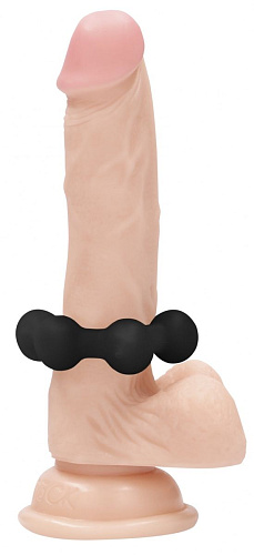 Чёрное эрекционное кольцо Shots Media BV SON082BLK