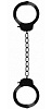 Черные оковы на ноги Pleasure legcuffs Shots Media BV OU008BLK