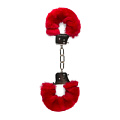 Наручники с красным мехом EDC Wholesale Furry Handcuffs ET258RED