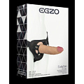 Страпон Harness телесного цвета со съёмной насадкой EGZO STR003 (17,5 см)