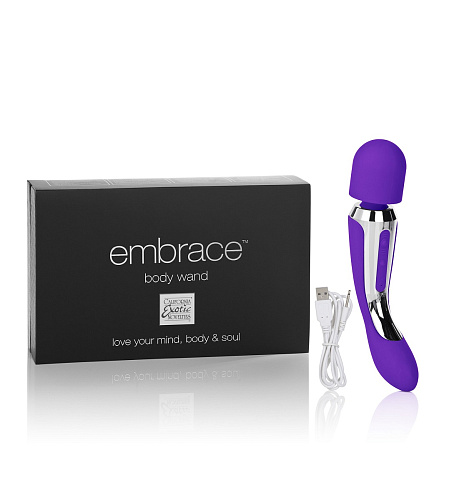 Фиолетовый вибромассажёр California Exotic Novelties BODY WAND SE-4608-15-3 (22,25 см)