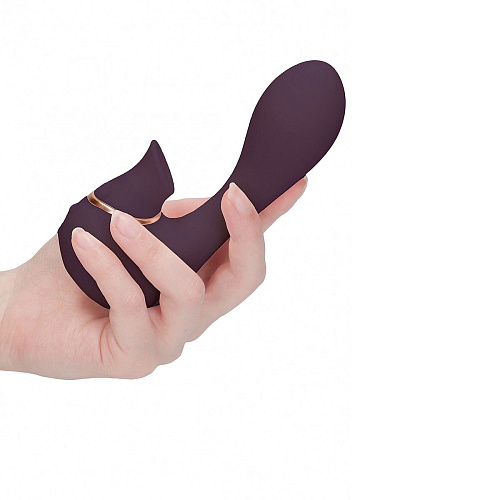 Фиолетовый вакуум-волновой массажёр с двойной стимуляцией Irresistible Irresistible Mythical IRR004PUR