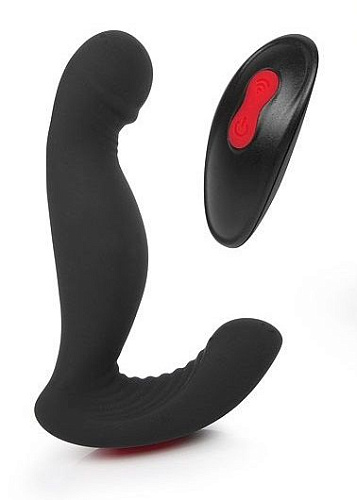 Чёрный вибростимулятор простаты S-HANDE JIGGLE-RCT SHD-S129-2
