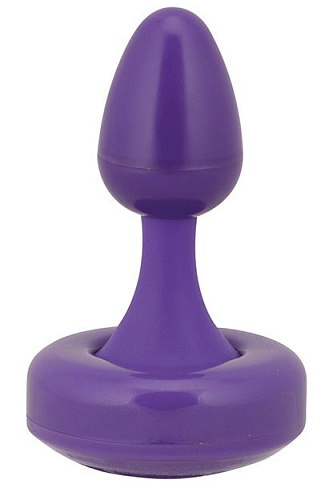 Вибромассажёр фиолетовый для анальной стимуляции NMC FLEXI HEAD 10 FUNCTION BUTT PLUG 111573 (8,9 см)