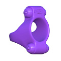 Фиолетовое эрекционное кольцо с двумя виброэлементами Pipedream Squeeze Play Couples Ring PD5808-12