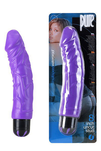 Водонепроницаемый фиолетовый вибратор Seven Creations 06-169-e6