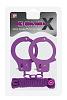 Фиолетовые наручники из листового металла в комплекте с верёвкой Dream Toys BONDX METAL CUFFS LOVE ROPE SET 20871