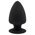 Чёрная анальная втулка Adrien Lastic Premium Silicone Plug S 30191 (9 см)