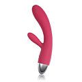 Винно-красный вибратор с клиторальным стимулятором и сенсорным управлением Svakom Lorna SUDV-01-03