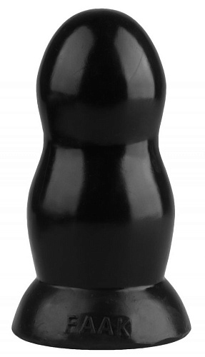 Чёрная гладкая анальная втулка Сумерки богов 1016-95 BX DD (15,5 см)