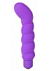 Фиолетовый вибратор со стимуляцией точки G Shots Media BV SHT143PUR (18 см)