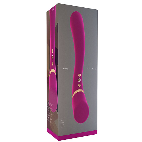 Розовый вибратор Shots Media BV Cleo VIVE010PNK (27 см)