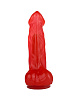 Гелевый красный фаллоимитатор с присоской Сумерки богов №26 311-26 BX DD (21 см)