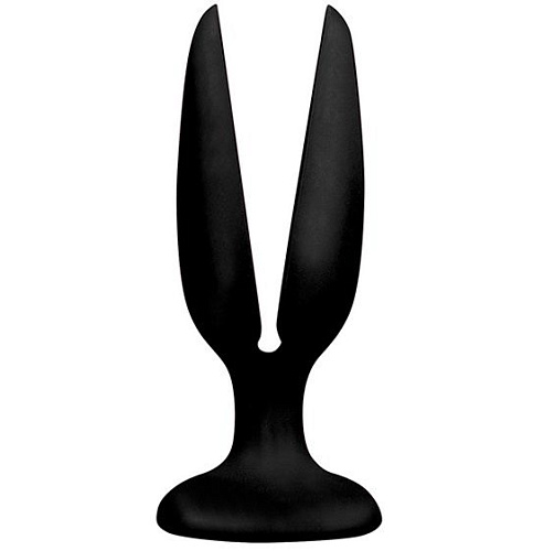 Чёрная пробка-бутон Dream Toys MENZSTUFF FLOWER BUTT PLUG 5INCH 21250 (13,5 см)