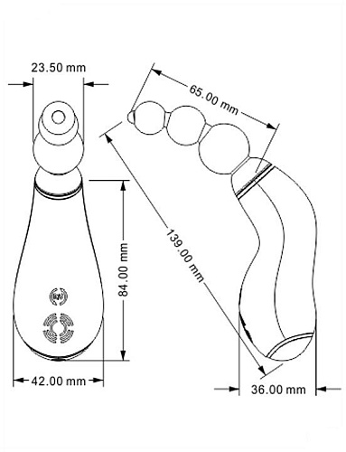 Розовый вибратор с вращением Yuanse Barbara B-0006B (13,9 см)