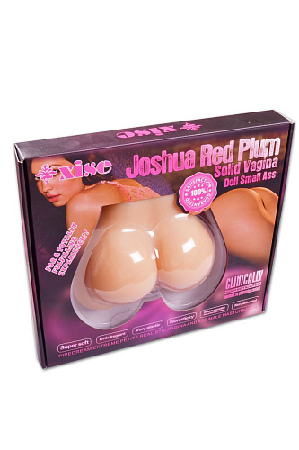 Вибровагина телесного цвета с манящими губками и анусом Xise Joshua Red Plum XS-MA50004-S