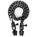 Чёрные зажимы на соски с цепью Blush Novelties Alabama Crossover Nipple Clamps 520058