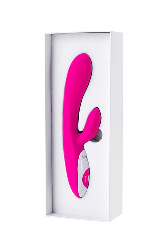 Розовый вибратор с клиторальным стимулятором Nalone Rhythm VS-VR19 (21,6 см)