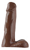 Коричневый фаллоимитатор Pipedream Basix Rubber Works 8 Dong PD4205-29 (19,1 см)