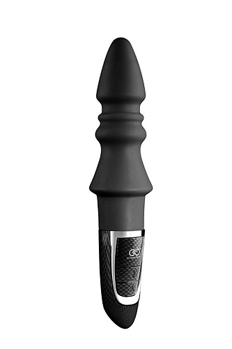 Чёрный конический анальный вибромассажёр-ёлочка NMC JOYFUL PLUG VIBRATOR 5.5INCH 111832 (14 см)