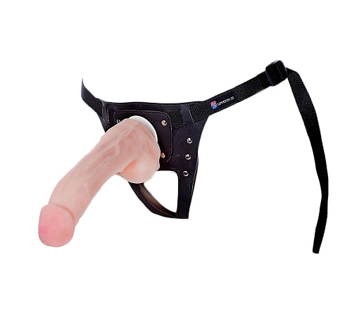 Податливый фаллос телесного цвета на трусиках LOVETOY (А-Полимер) Harness 033803 (20,5 см)