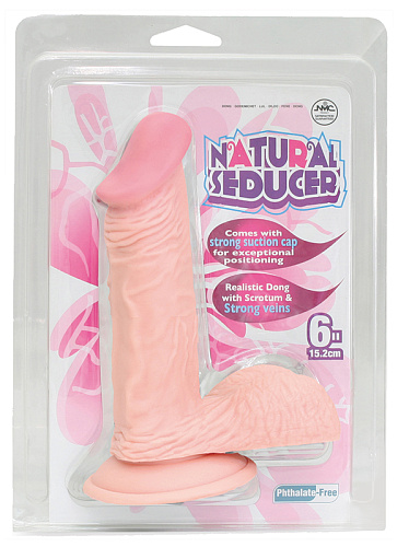Телесный фаллоимитатор на присоске NMC NATURAL SEDUCER 6 FLESH DONG 111228 (15,2 см)