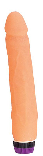 Нежный вибромассажёр телесного цвета Seven Creations MAGIC FLESH XL-COCK 50120 (21 см)