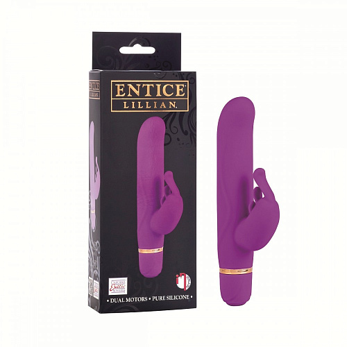 Лиловый вибратор с клиторальным стимулятором California Exotic Novelties ENTINCE LILIAN SE-4734-25-3
