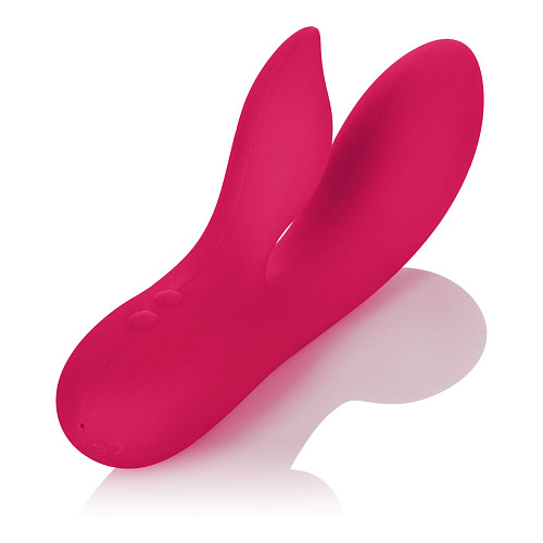 Красный вибромассажёр с лепестком для стимуляции клитора California Exotic Novelties Silhouette S19 SE-4594-15-3