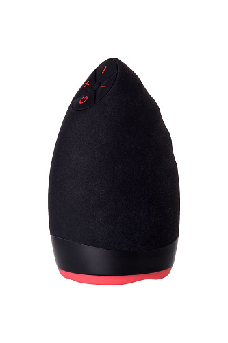 Перезаряжаемый мастурбатор чёрно-красного цвета Erotist Lava 543002