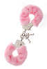 Металлические наручники с розовой меховой опушкой Dream Toys METAL HANDCUFF WITH PLUSH PINK 160033