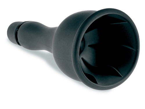 Чёрный вибростимулятор для головки члена с сосущим эффектом Pipedream Vibrating Silicone Head-Master PD2115-23