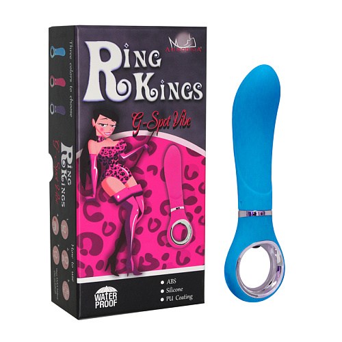 Голубой вибратор Howells Ring Kings - 7 Mode G-Spot Vibe 55103-blue