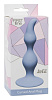 Голубая анальная пробка Lola toys Curved Anal Plug Blue 4105-02Lola (12,5 см)