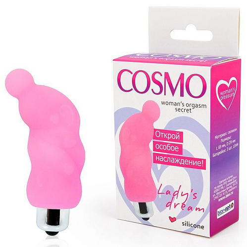 Розовый миниатюрный спиралевидный вибромассажёр Bior toys CSM-23153 (6,9 см)