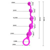 Силиконовая лиловая цепочка с кольцом для извлечения Baile Beeds BI-014215 (21,5 см)
