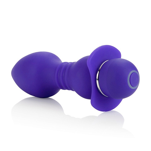 Фиолетовая анальная пробка с вибрацией California Exotic Novelties Booty Call Player SE-0397-45-2 (14 см)