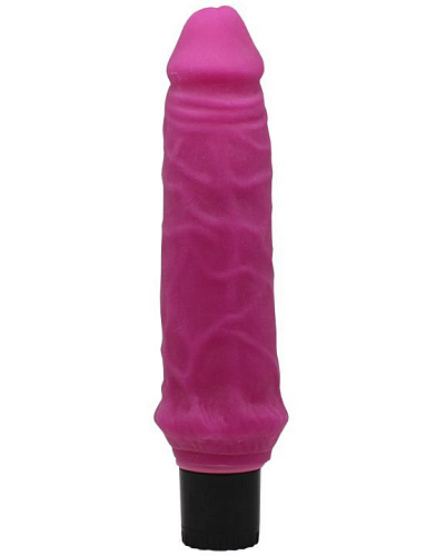 Розовый вибратор из ультраскин Eroticon 30308-1