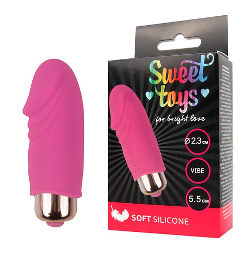 Розовый вибромассажёр Bior toys Sweet Toys ST-40120-6 (5,5 см)