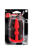Красная силиконовая втулка для анальной стимуляции NMC SMILING SILICONE BUTT PLUG RED 111591 (8,9 см)