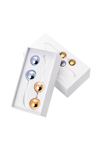 Синие и золотистые вагинальные шарики Nalone Yany VS-VR31