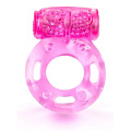 Розовое эрекционное кольцо с виброэлементом Brazzers BRRC026T