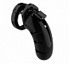 Чёрный мужской пояс верности Shots Media BV Model 03 Chastity 4.5 Cock Cage MCG003BLK