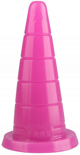 Розовый рельефный анальный конус Сумерки богов 1015-48 BX DD (18,7 см)